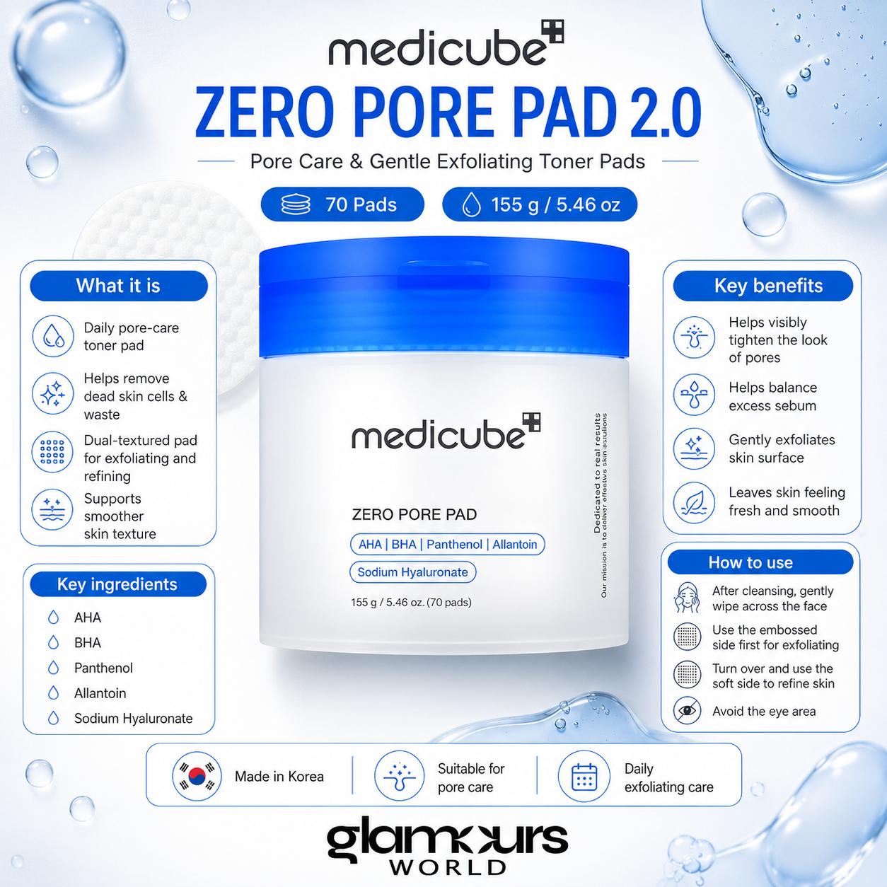 Medicube Zero Pore Pad 70pads